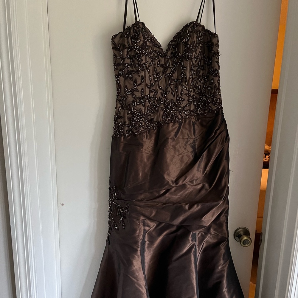 Beautiful brown ball dress